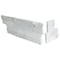 Msi Arctic White Splitface Ledger Corner 6 In. X 18 In. Natural Marble Wall Tile, 6PK ZOR-PNL-0050 - alternate 2